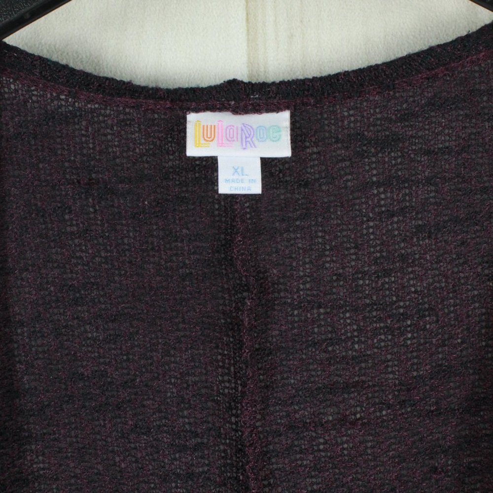 LulaRoe Open Knit Open Front Long Cardigan Size XL - Picture 7 of 8
